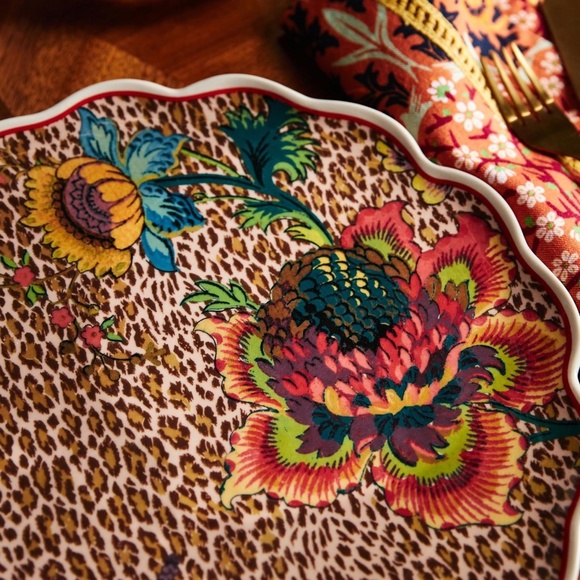 NWT Anthropologie House Of Hackney Desert Plate Animal Print Flower - Picture 2 of 4